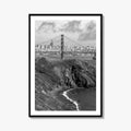 San Francisco Black and White Fine Art Photo Print, Golden Gate Bridge Poster