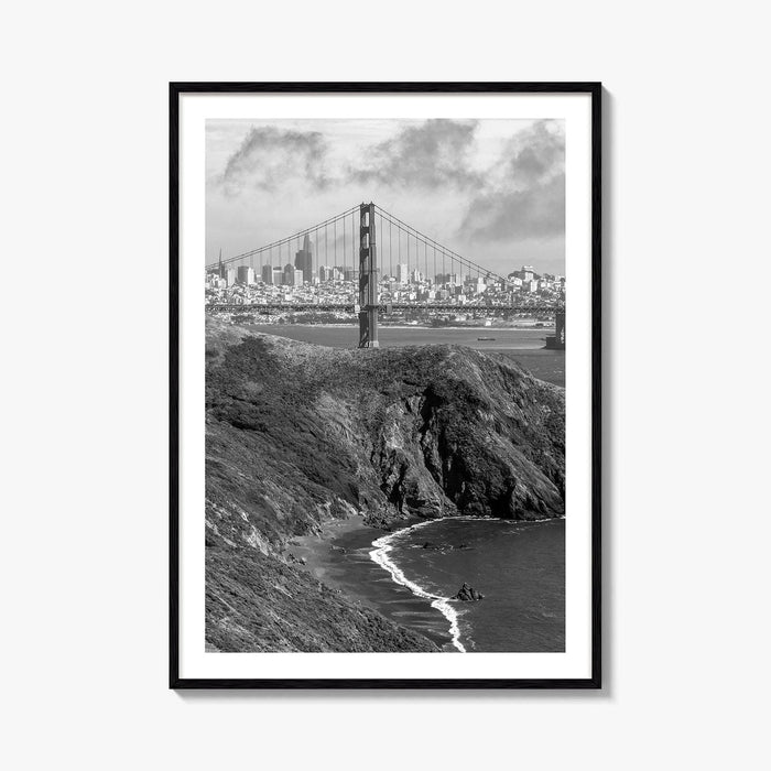 San Francisco Black and White Fine Art Photo Print, Golden Gate Bridge Poster