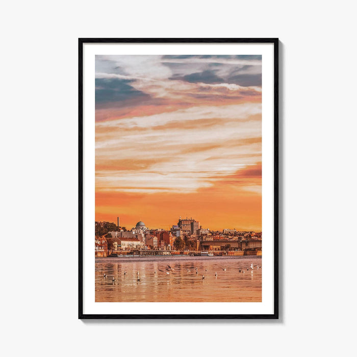 Belgrade Skyline Fine Art Photo Print, Sava River, Serbia, Beograd, Wall Poster