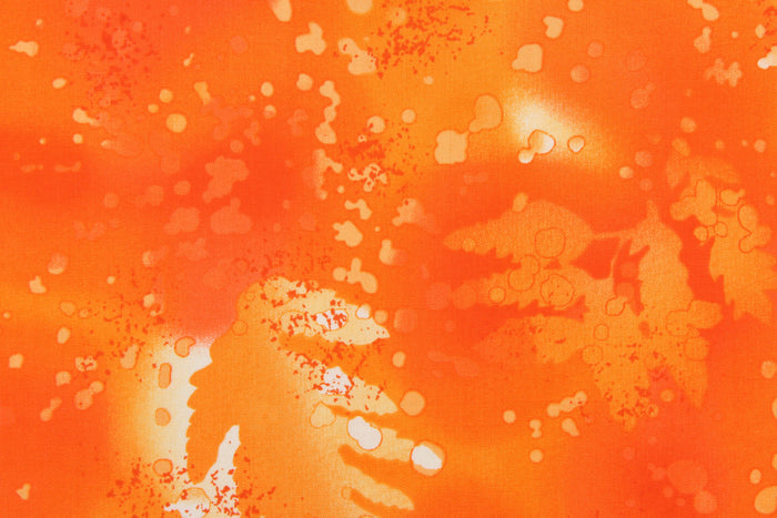 This fabric features ferns with a distressed look that enhances the design.  Colors included are various shades of orange with hints of white.  It has a nice soft hand and would be great for quilting, crafting and home decor.  We offer this fabric in several different colors.