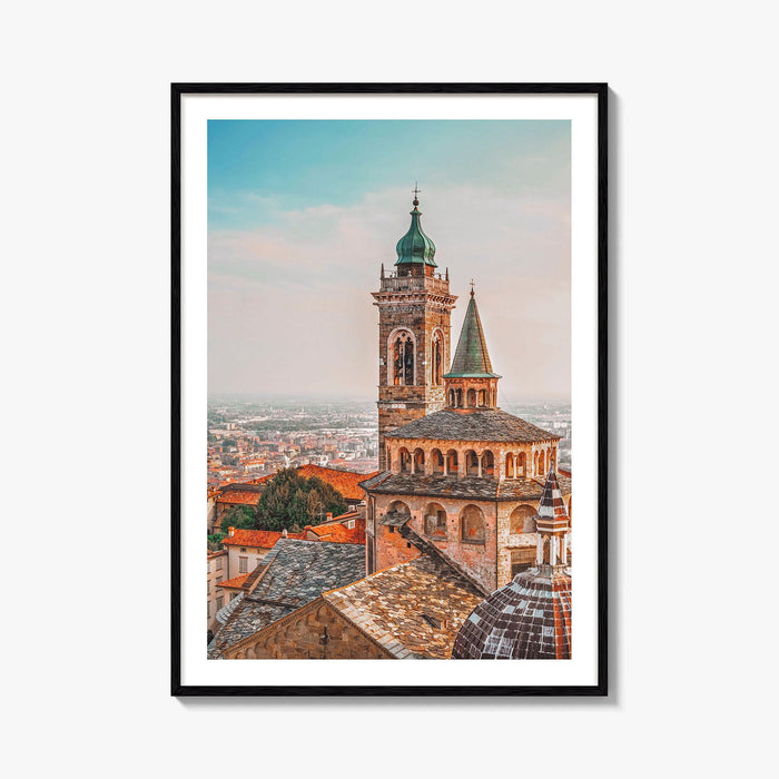 Bergamo Fine Art Photo Print, Citta Alta Old Town, Lombardy Italy Poster
