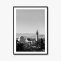 Berkeley Black and White Fine Art Photo Print, Sather Tower, Campanile, California, Wall Decor