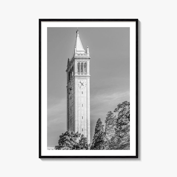 Berkeley Black and White Fine Art Photo Print, Sather Tower Campanile, UC Berkeley, California
