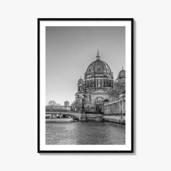 Berlin Black and White Fine Art Photo Print, Berliner Dom Museum Island Germany Poster