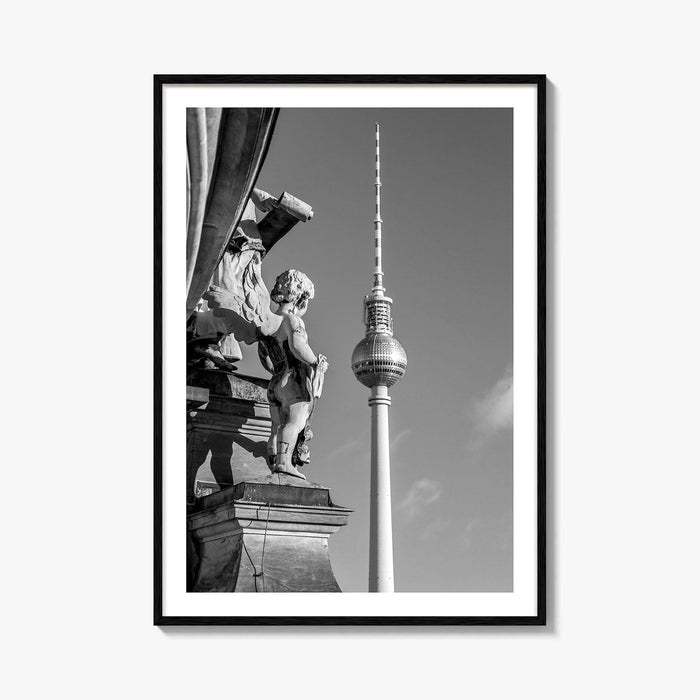 Berlin Black and White Fine Art Photo Print, Fernsehturm Alexanderplatz Germany Poster