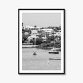 Hamilton Bermuda Black and White Fine Art Photo Print, Harbor Waterfront Wall Decor Poster