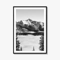 Big Sky Black and White Fine Art Photo Print, Montana USA, Wall Decor Poster