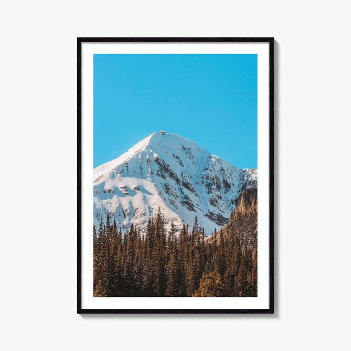 Big Sky Blue Fine Art Photo Print, Lone Mountain Peak, Montana Poster, Wall Decor
