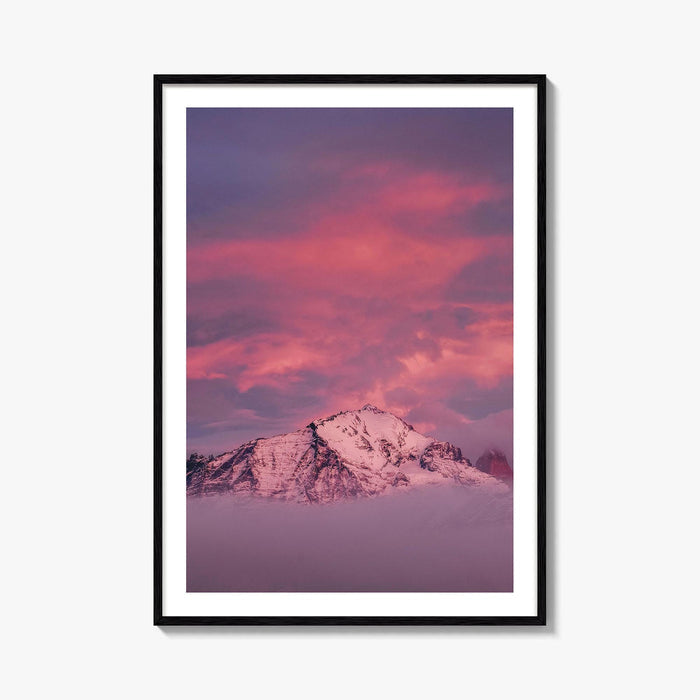 Torres Del Paine Pink Blue Fine Art Photo Print, Lago Nordenskjold Chile Landscape Poster