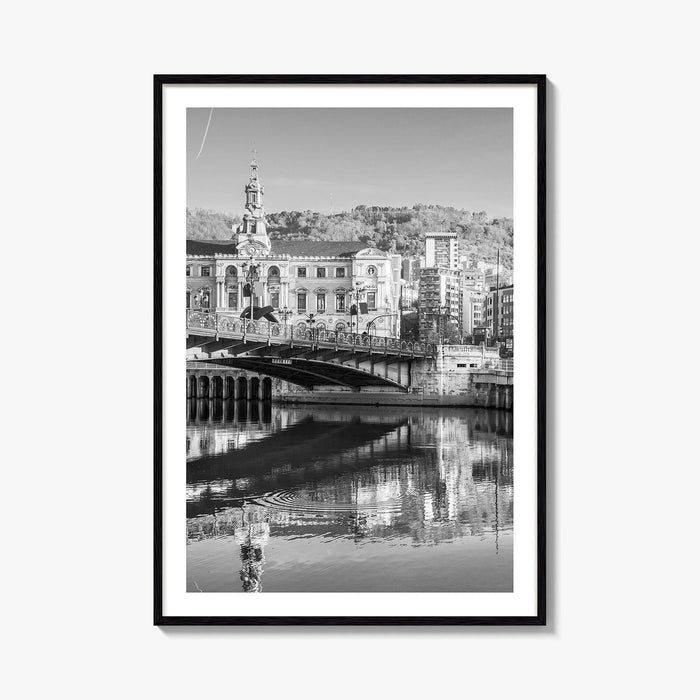Bilbao Black and White Fine Art Photo Print, Basque Country, Spain Wall Decor Poster