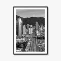 Bogota Skyline Black and White Fine Art Photo Print, Colombia Poster, International Center Downtown