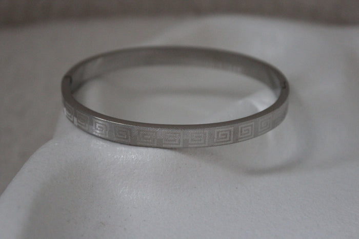 Boho Etched Bangle