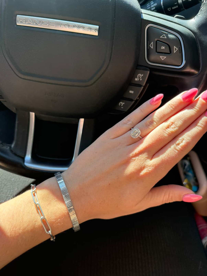 Boho Etched Bangle