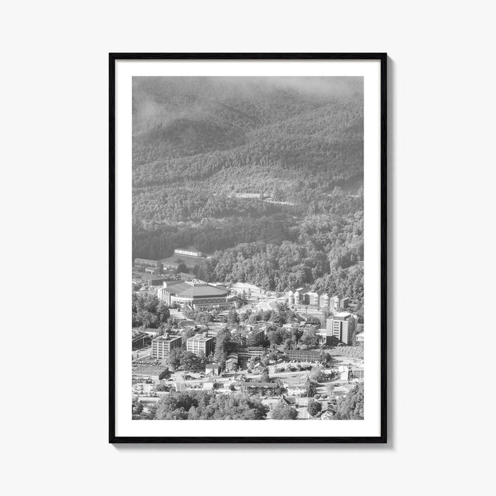 Boone Black and White Fine Art Photo Print, Howards Knob North Carolina Poster