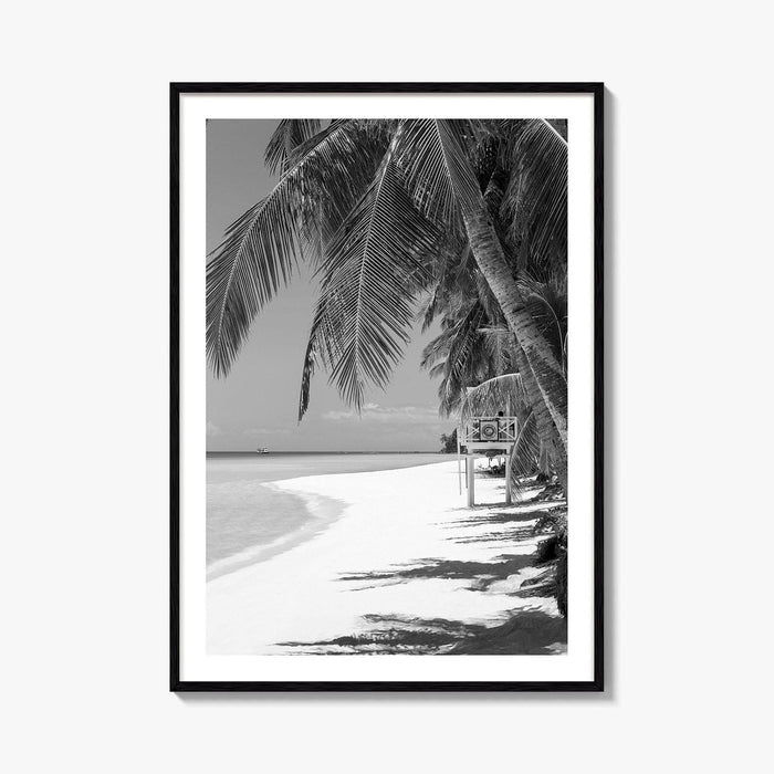 Boracay Island Black and White Fine Art Photo Print, Aklan, Philippines, Beach Wall Poster
