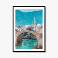 Mostar Fine Art Photo Print, Stari Most Old Bridge, Neretva River, Bosnia Herzegovina