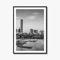 Boston Skyline Black and White Fine Art Photo Print, Massachusetts USA, Wall Decor