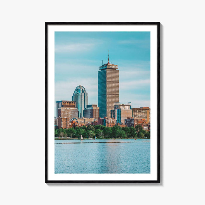 Boston Skyline Fine Art Photo Print, Charles River, Cambridge Massachusetts, USA Wall Decor