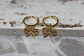 Bow Huggie Hoop Earrings