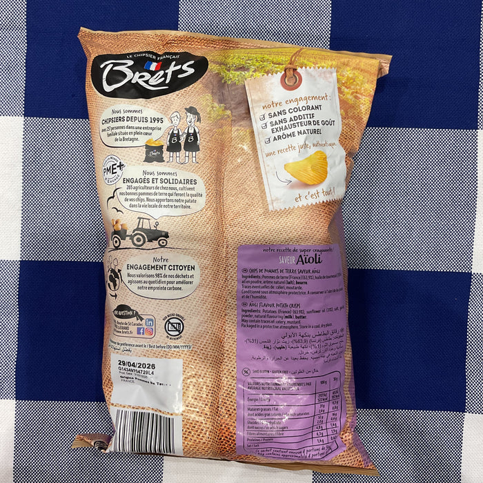 Brets Crinkle Cut Aïoli Flavour Chips 125g
