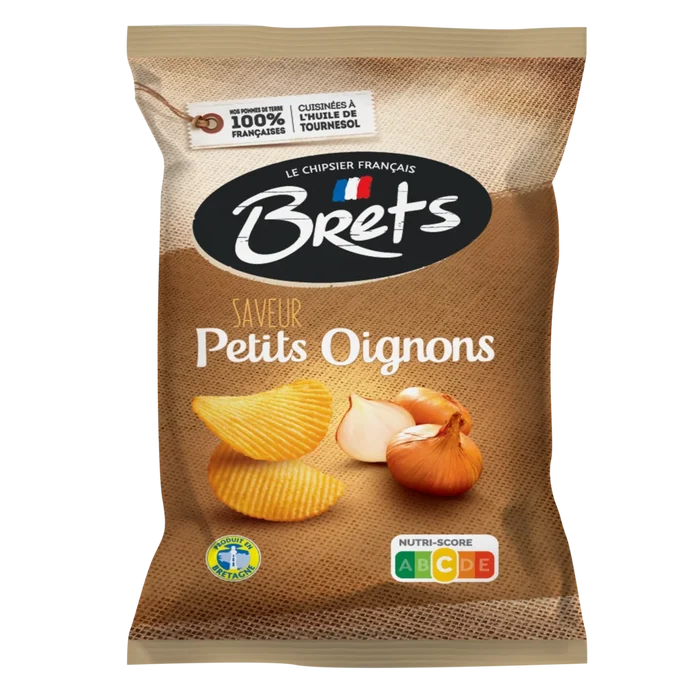 Brets Crinkle Cut Baby Onion Chips 125g