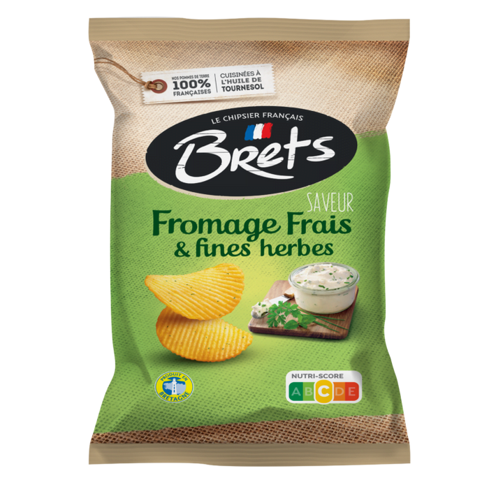 Brets Crinkle Cut Cream Cheese and Herb Chips 125g