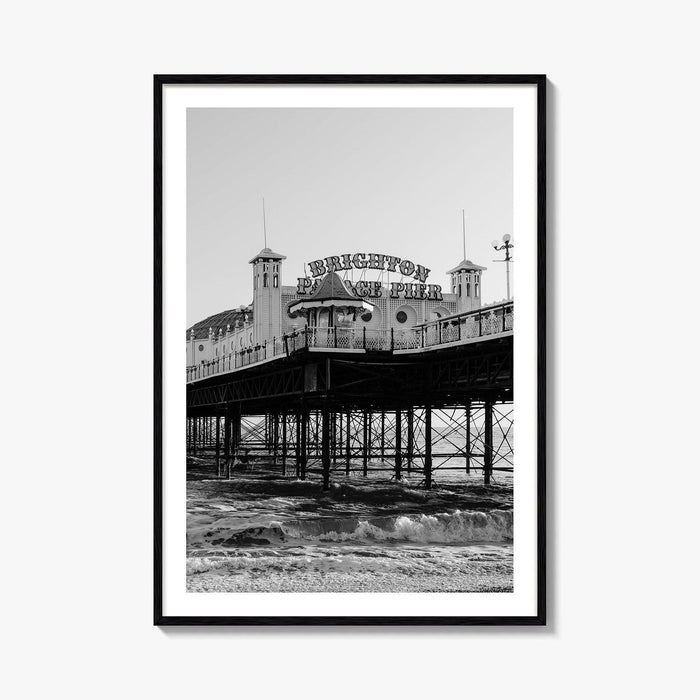 Brighton Black and White Fine Art Photo Print, Palace Pier England Poster