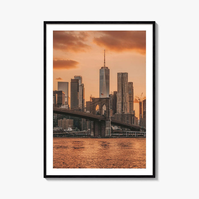 Brooklyn Bridge Skyline Fine Art Photo Print, Manhattan, Dumbo NYC, Wall Poster