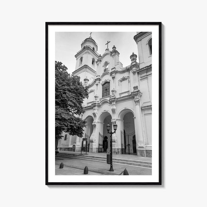 Buenos Aires Black and White Fine Art Photo Print, San Ignacio de Loyola Church