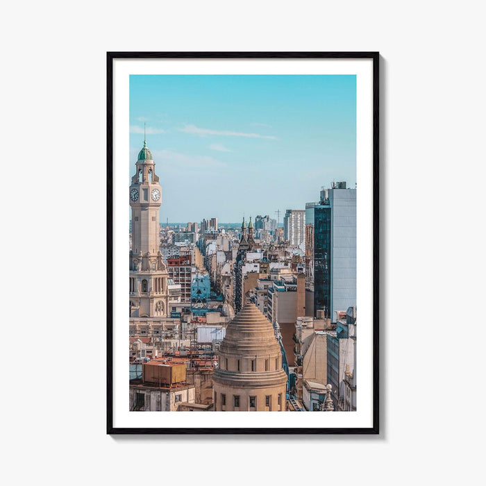 Buenos Aires Skyline Fine Art Photo Print, City Legislature Tower, Downtown Aerial, Argentina Poster