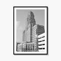 Buffalo Black and White Fine Art Photo Print, City Hall Deco Poster