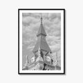 Buffalo Black and White Fine Art Photo Print, Clock Tower, New York, USA Poster