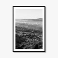 Burbank Skyline Black and White Fine Art Photo Print, Los Angeles, California Poster