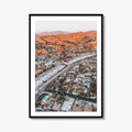 Burbank Fine Art Photo Print, Los Angeles, San Fernando Valley, California Poster, Verdugo Mountains