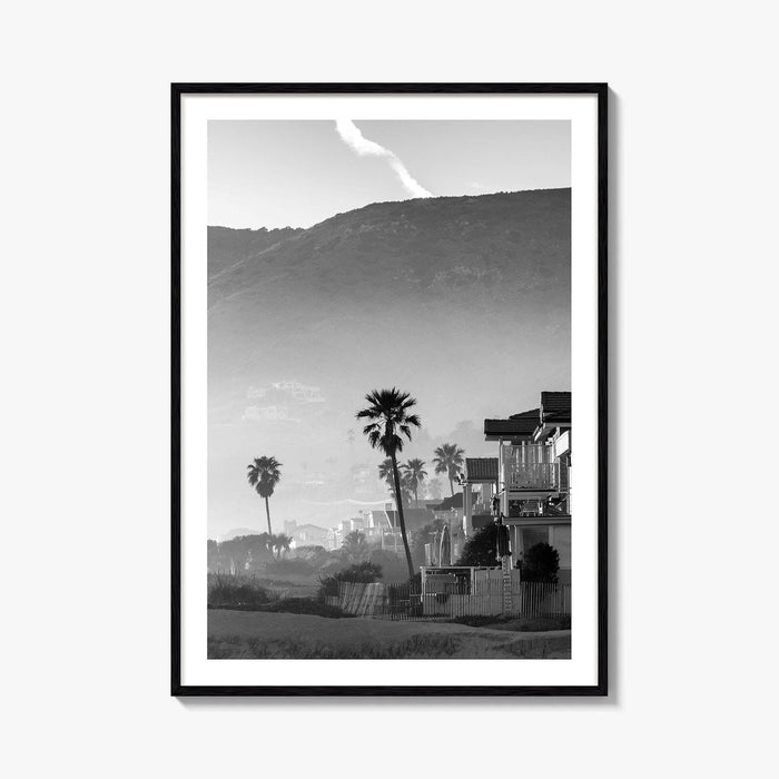 Malibu Black and White Fine Art Photo Print, California Beach Poster, Los Angeles Art