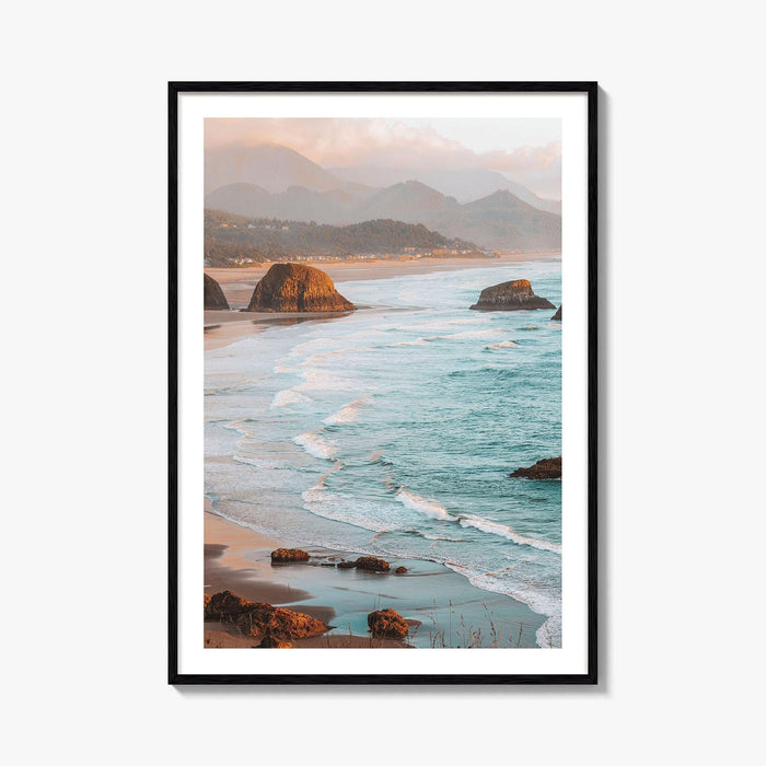 Cannon Beach Fine Art Photo Print, Oregon Coast, Haystack Rock, Sea Stacks, Wall Decor