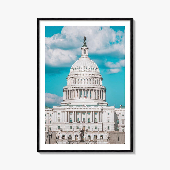 Capitol Hill Fine Art Photo Print, Washington DC, United States Congress Poster