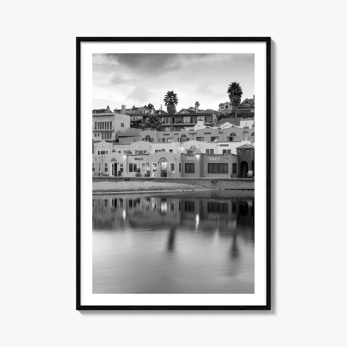 Capitola Black and White Fine Art Photo Print, Santa Cruz Monterey Bay California Poster