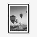 Cappadocia Black and White Fine Art Photo Print, Turkey Goreme Poster