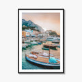 Capri Island Fine Art Photo Print, Marina Grande Port, Naples Italy, Wall Decor Poster
