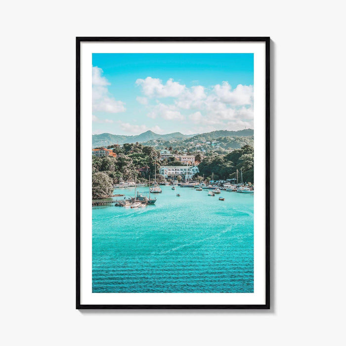 Bay of Castries Fine Art Photo Print, St Lucia, Caribbean Wall Decor Poster