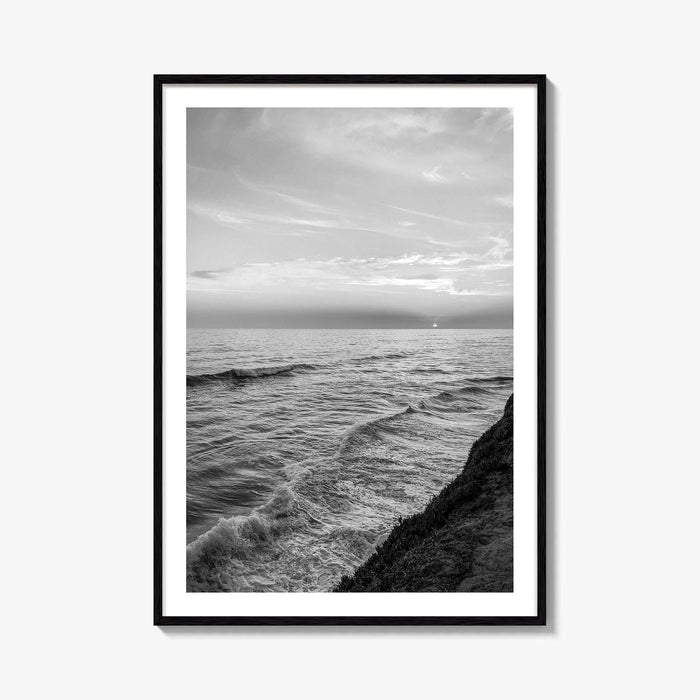 Carlsbad Black and White Fine Art Photo Print, San Diego California Poster