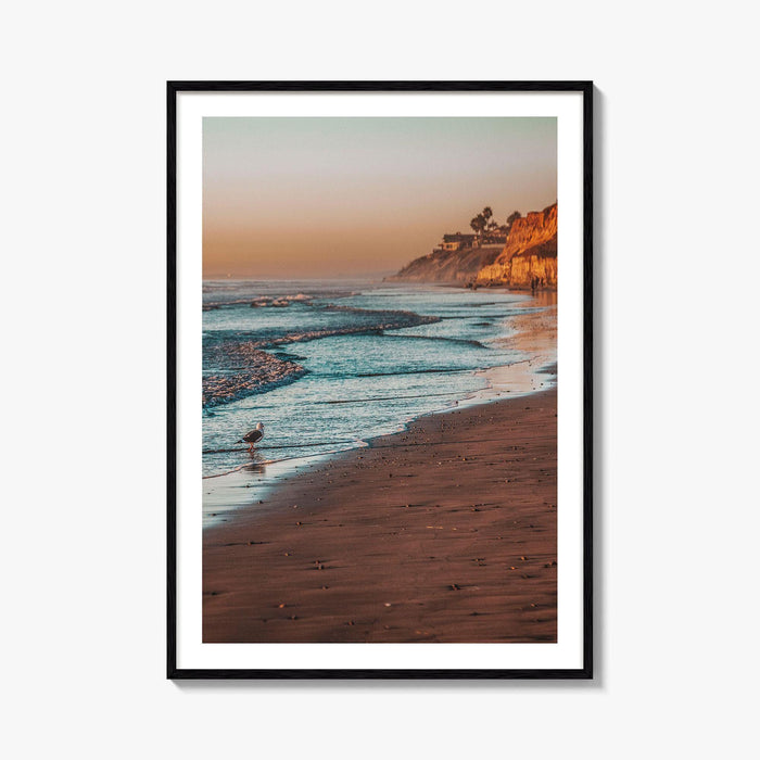 Carlsbad Fine Art Photo Print, California, Coastline Beach Bluff, San Diego, Wall Decor Poster