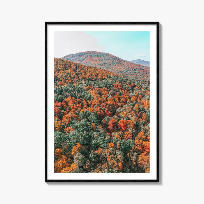 Catskill Mountains Fine Art Photo Print, Fall Foliage, Five State Lookout, New York