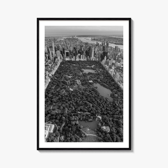 Central Park Skyline Black and White Fine Art Photo Print, New York City Poster