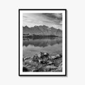 Chamonix Black and White Fine Art Photo Print, Mont Blanc French Alps Poster