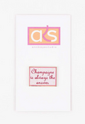 Champagne Is Always the Answer Pink Bubbles Needle Minder