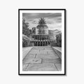Charleston Black and White Fine Art Photo Print, Pineapple Fountain, South Carolina Poster