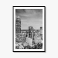 Charlotte Skyline Black and White Fine Art Photo Print, Uptown North Carolina Poster