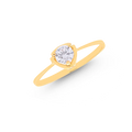 Charming Ring With CZ in 18K Gold